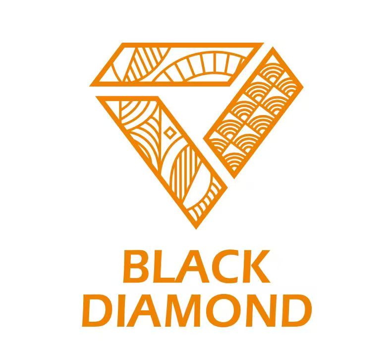 BLACK DIAMOND original orange diamond logo